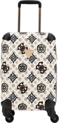 Guess House Party 18 In 4 Wheeler Dames Reiskoffer - Cream Multi Logo