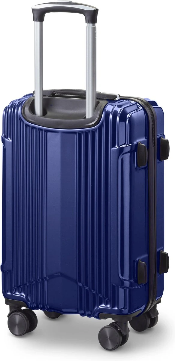 Tesla PC - Handbagage Koffer - 55x35x20 Cm - 4 Wielen - Blauw 2 Tesla PC - Handbagage Koffer - 55x35x20 Cm - 4 Wielen - Blauw - Afbeelding 2