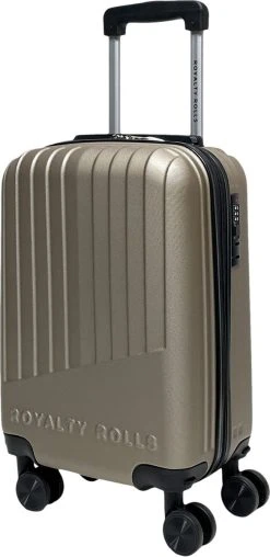 Royalty Rolls Amsterdam Handbagage Koffer 52 Cm - 25 Liter - Champagne