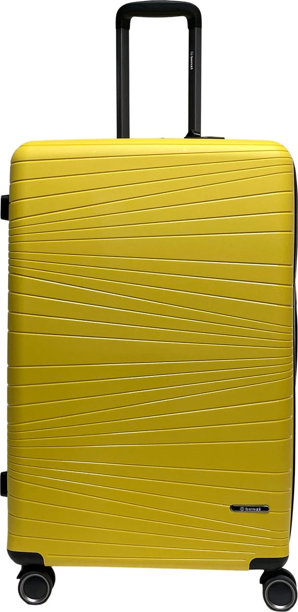 Benzi Barco Grote Koffer - 75 Cm - 95 Liter - Geel 4 Benzi Barco Grote Koffer - 75 Cm - 95 Liter - Geel - Afbeelding 4