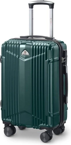 Tesla PC - Handbagage Koffer - 55x35x20 Cm - 4 Wielen - Groen