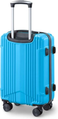 Tesla PC - Handbagage Koffer - 55x35x20 Cm - 4 Wielen - Licht Blauw