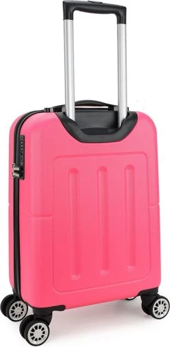 Decent Handbagage Koffer / Trolley / Reiskoffer - 50 Cm - 32 Liter - ABS - Neon-Fix - Roze -Bagage En Reistassen 591x1200