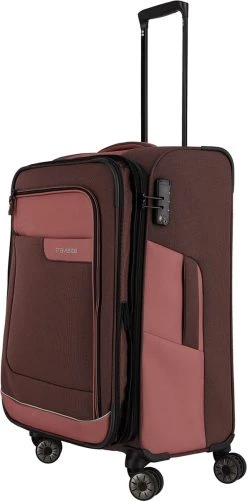 Travelite Zachte Koffer / Trolley / Reiskoffer - Viia - 67 Cm (medium) - Roze -Bagage En Reistassen 592x1200 8
