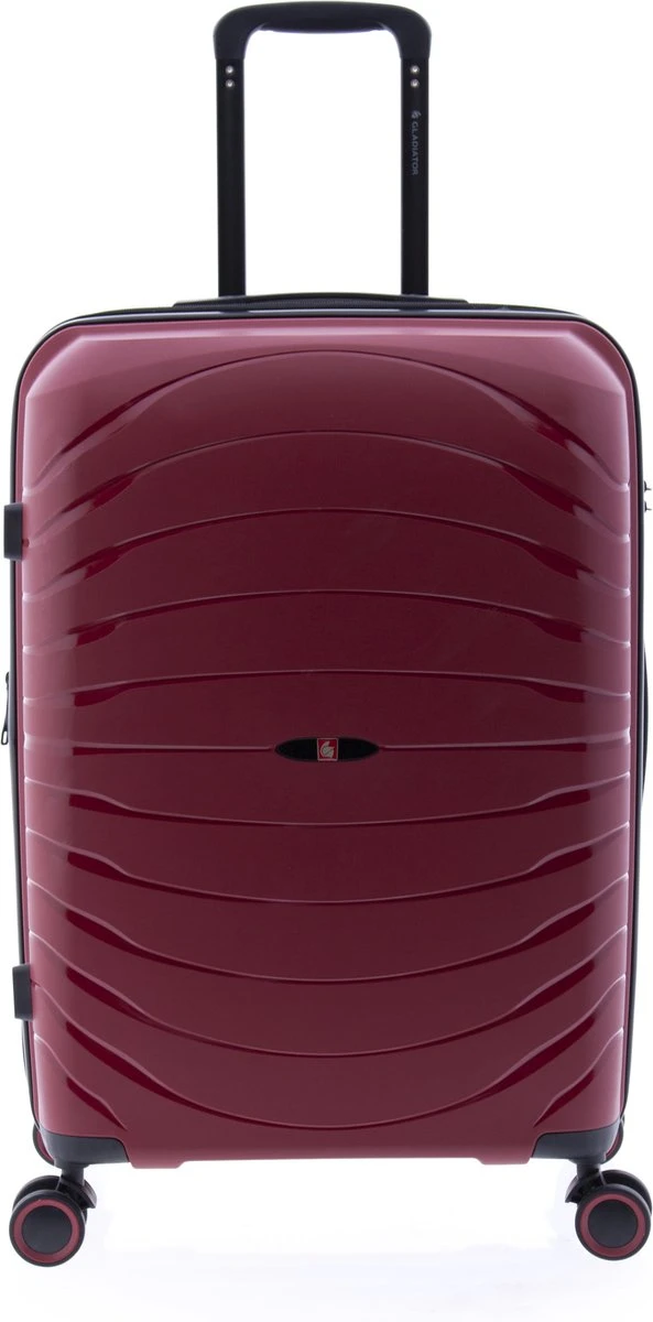 Gladiator Kick-Off Middelgrote Koffer Expandable - 67 Cm - 72/90 Liter - Eco Friendly Recyclebaar PP - Rood 3 Gladiator Kick-Off Middelgrote Koffer Expandable - 67 Cm - 72/90 Liter - Eco Friendly Recyclebaar PP - Rood - Afbeelding 3