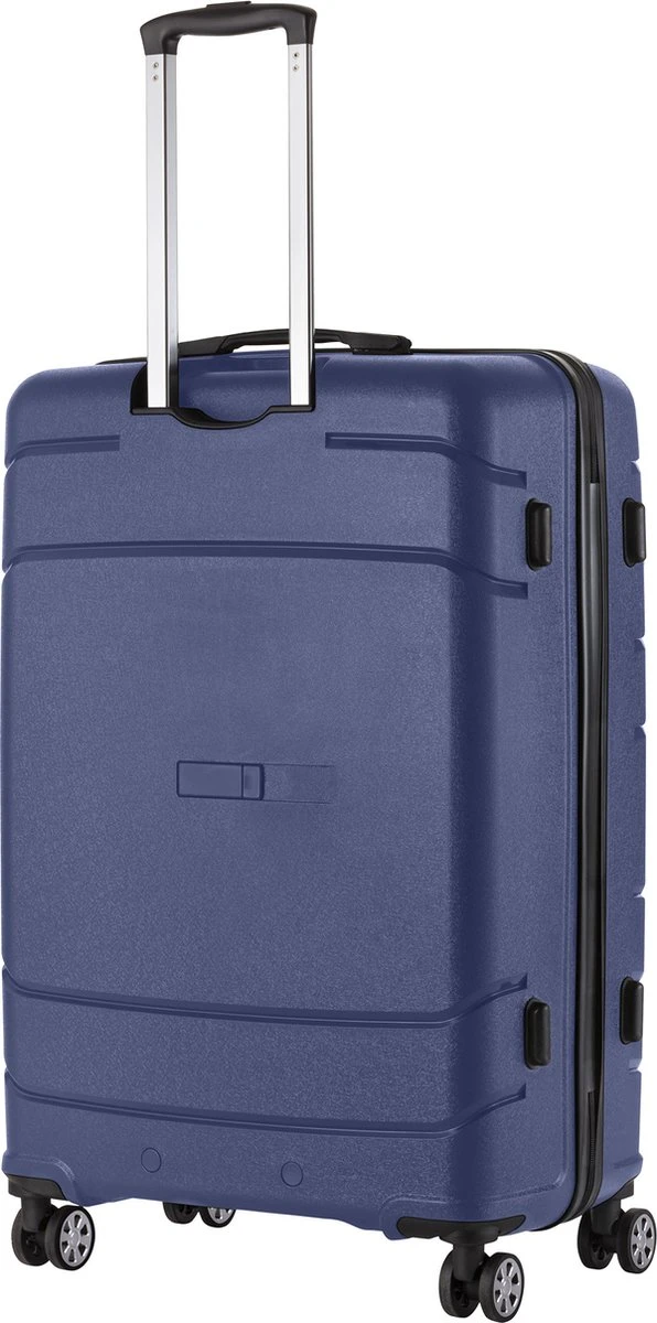 TravelZ Big Bars Reiskoffer 78 Cm Met Dubbele Wielen - Trolley Koffer Met TSA-slot - Blauw 3 TravelZ Big Bars Reiskoffer 78 Cm Met Dubbele Wielen - Trolley Koffer Met TSA-slot - Blauw - Afbeelding 3