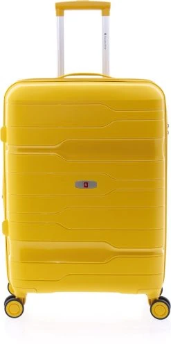 Gladiator Boxing Middelgrote Koffer Expandable 67 Cm 70/80 Liter TSA Slot - Kurkumageel -Bagage En Reistassen 597x1200 2