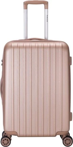 Decent Tranporto-One Reiskoffer 66 Cm - Zalmroze -Bagage En Reistassen 599x1200 10