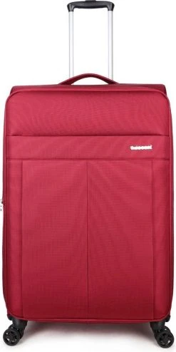 Decent D-Upright Large Koffer - 76 Cm Expandable - TSA Slot - Bordeaux Rood