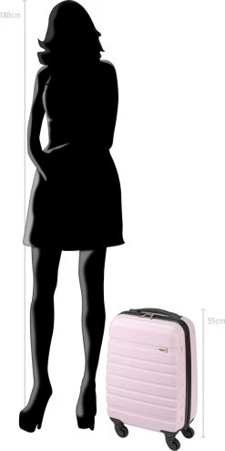 Princess Traveller Singapore Handbagage Koffer 55 Cm - Lilac -Bagage En Reistassen 600x1200 2