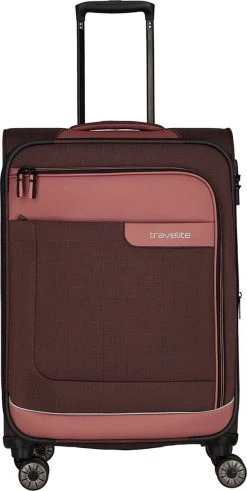 Travelite Zachte Koffer / Trolley / Reiskoffer - Viia - 67 Cm (medium) - Roze