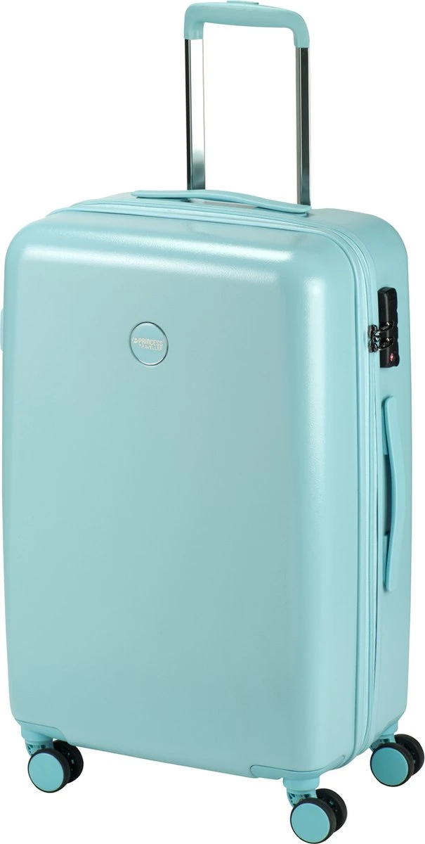 Princess Traveller Harlem - Reiskoffer - Blauw - M - 66cm 2 Princess Traveller Harlem - Reiskoffer - Blauw - M - 66cm - Afbeelding 2