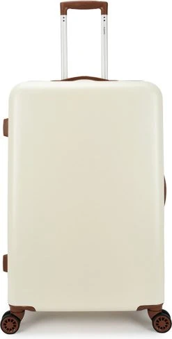 Decent Retro Koffer Groot 76 Cm White