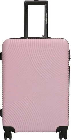 Enrico Benetti Koffer / Trolley / Reiskoffer - 65 X 41 X 25 Cm - 68 Liter - ABS - Maat M - Louisville - Roze
