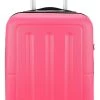 Decent Handbagage Koffer / Trolley / Reiskoffer - 50 Cm - 32 Liter - ABS - Neon-Fix - Roze