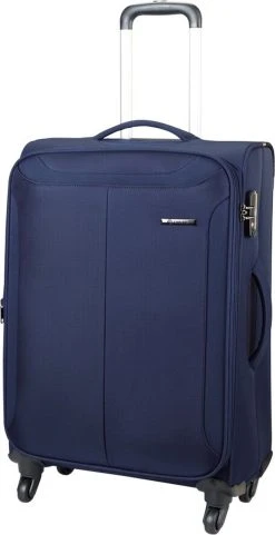Carlton Rover Spinner Handbagage Koffer 55 Cm - Blauw