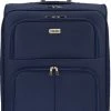 SB Travelbags Bagage Stoffen Koffer 75cm 4 Wielen Trolley - Blauw