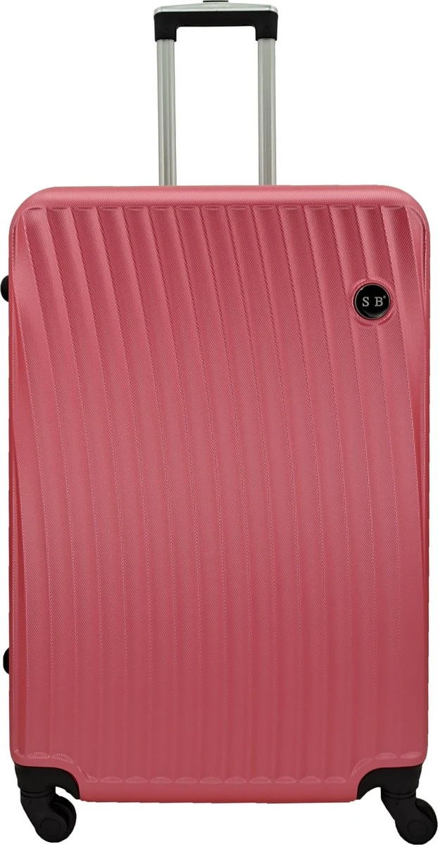 SB Travelbags Bagage Koffer 75cm 4 Wielen Trolley - Roze 1 SB Travelbags Bagage Koffer 75cm 4 Wielen Trolley - Roze