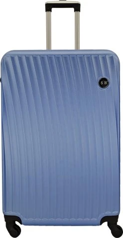 SB Travelbags Bagage Koffer 75cm 4 Wielen Trolley - Blauw