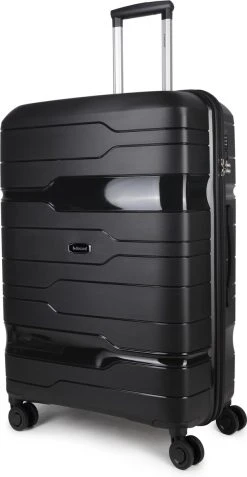 Decent ONE-CITY Large Koffer - 76 Cm - TSA Slot - Zwart