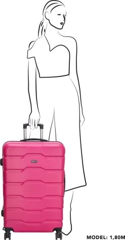 Beagles Originals Comfy Travel Grote Koffer - 74 Cm - Fuchsia 15 Beagles Originals Comfy Travel Grote Koffer - 74 Cm - Fuchsia -Bagage En Reistassen 625x1200 3