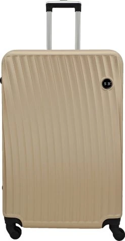 SB Travelbags Bagage Koffer 75cm 4 Wielen Trolley - Champagne