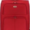 SB Travelbags Bagage Stoffen Koffer 75cm 4 Wielen Trolley - Rood