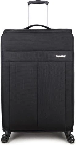 Decent D-Upright Large Koffer - 76 Cm Expandable - TSA Slot - Zwart