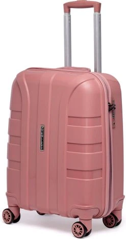 ©TROLLEYZ - Paris No.5 - Trolley - 55cm Met TSA Slot - Dubbele Wielen - 360° Spinners - 100% Polypropyleen - Handbagage Koffer In Rose Blush -Bagage En Reistassen 632x1200 3