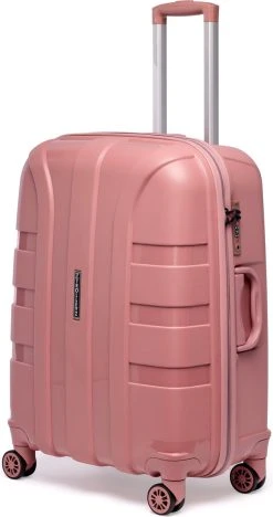 ©TROLLEYZ - Paris No.5 - Reiskoffer - 69cm Met TSA Slot - Dubbele Wielen - 360° Spinners - 100% Polypropyleen - Reiskoffer In Rose Blush -Bagage En Reistassen 634x1200 7