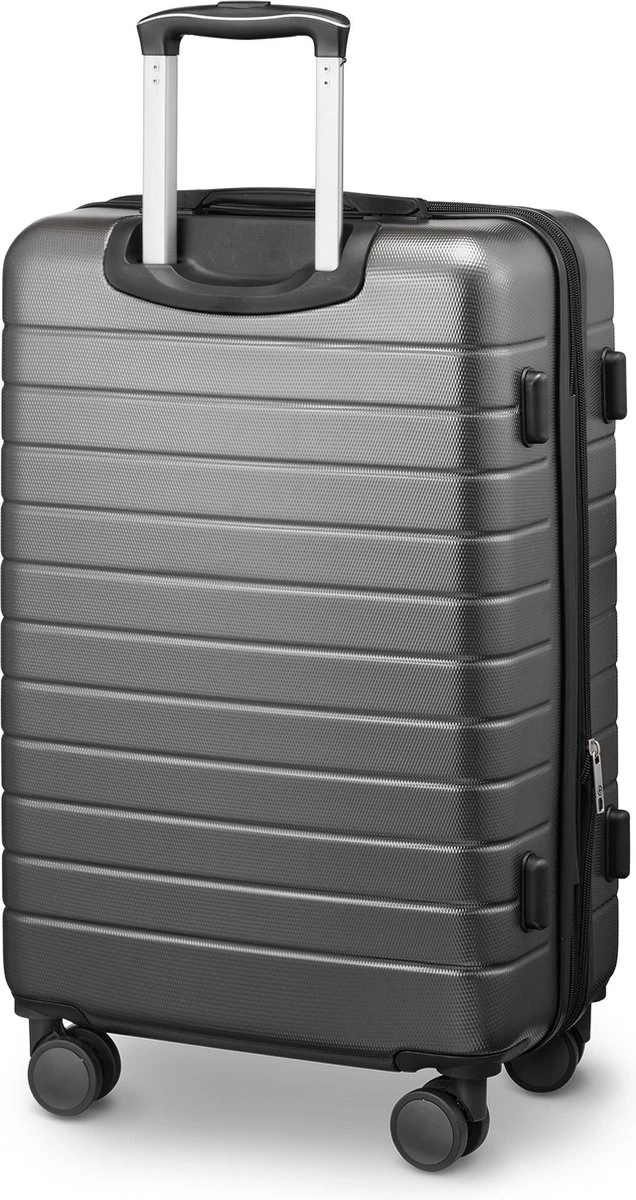 Swiss Alpine 2.0 - Reiskoffer - 67 Cm - 4 Wielen - Grijs 2 Swiss Alpine 2.0 - Reiskoffer - 67 Cm - 4 Wielen - Grijs - Afbeelding 2