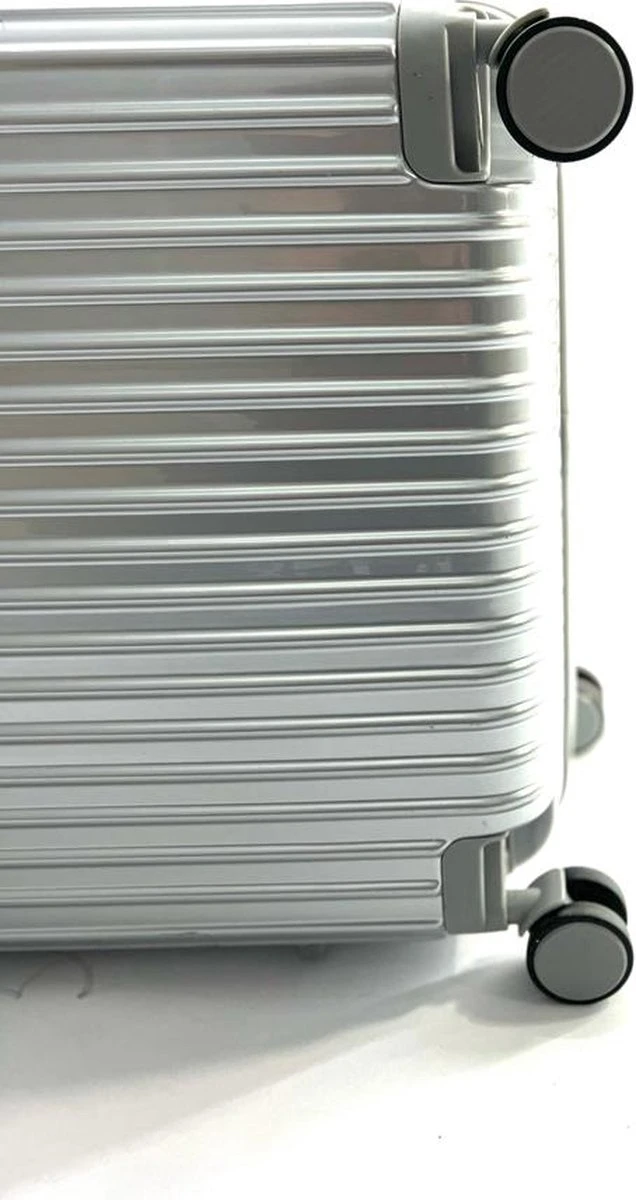 AATravel S Reiskoffer - Trolley ABS - Handbagage - Met Dubbele Wielen - 53 Cm - 37 Liter - Zilver 4 AATravel S Reiskoffer - Trolley ABS - Handbagage - Met Dubbele Wielen - 53 Cm - 37 Liter - Zilver - Afbeelding 4