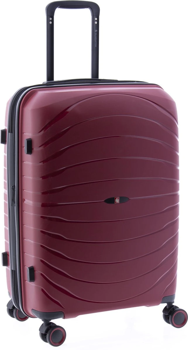 Gladiator Kick-Off Middelgrote Koffer Expandable - 67 Cm - 72/90 Liter - Eco Friendly Recyclebaar PP - Rood 12 Gladiator Kick-Off Middelgrote Koffer Expandable - 67 Cm - 72/90 Liter - Eco Friendly Recyclebaar PP - Rood - Afbeelding 12