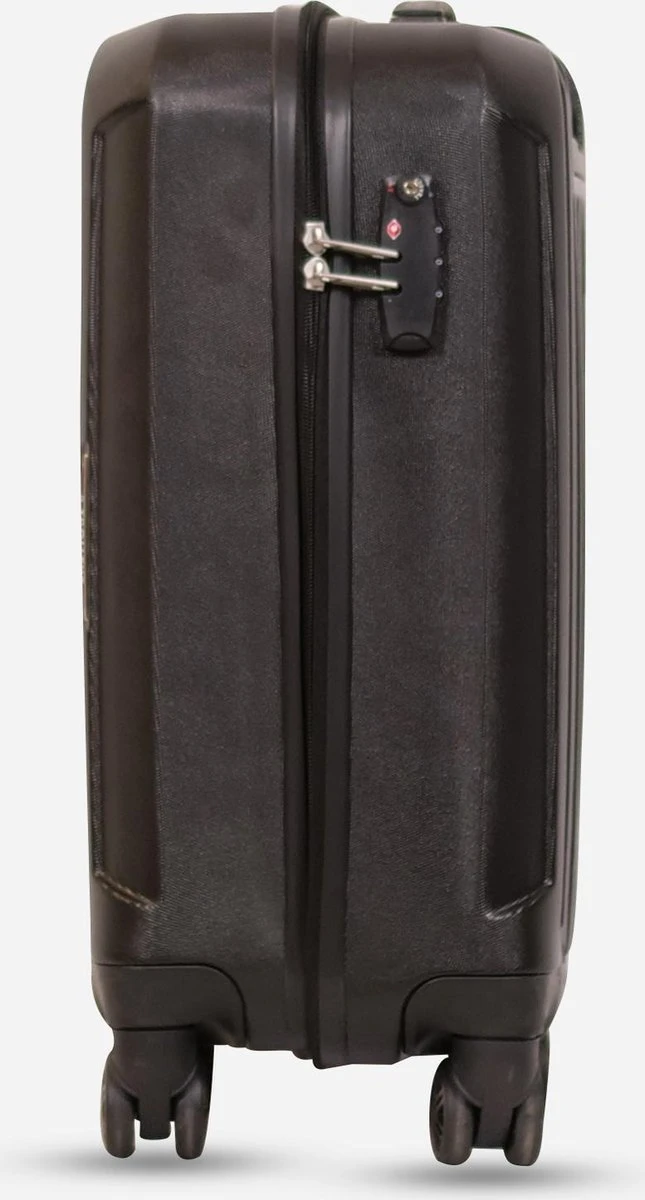 ©TROLLEYZ - Bali No.22 - Trolley - 55cm Met TSA Slot - Dubbele Wielen - 360° Spinners - 100% ABS - Handbagage Koffer In Night Black 8 ©TROLLEYZ - Bali No.22 - Trolley - 55cm Met TSA Slot - Dubbele Wielen - 360° Spinners - 100% ABS - Handbagage Koffer In Night Black - Afbeelding 8