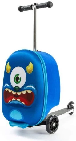 Jongens Koffer Hand Bagage Koffer En Step In 1 - Blauw - 21 Liter - 40x20x25 Cm Incl. Nekkussen Vliegtuig -Bagage En Reistassen 652x1200