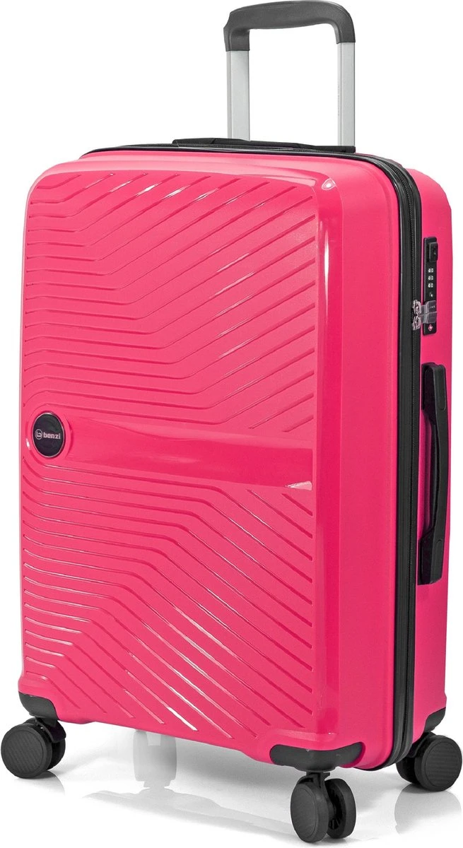 Benzi Ovar Grote Koffer - 75 Cm - 95 Liter - Fuchsiaroze 1 Benzi Ovar Grote Koffer - 75 Cm - 95 Liter - Fuchsiaroze