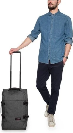 Eastpak TRANVERZ S Reiskoffer, Handbagage (51 X 32.5 X 23 Cm) - Black Denim -Bagage En Reistassen 663x1200 2