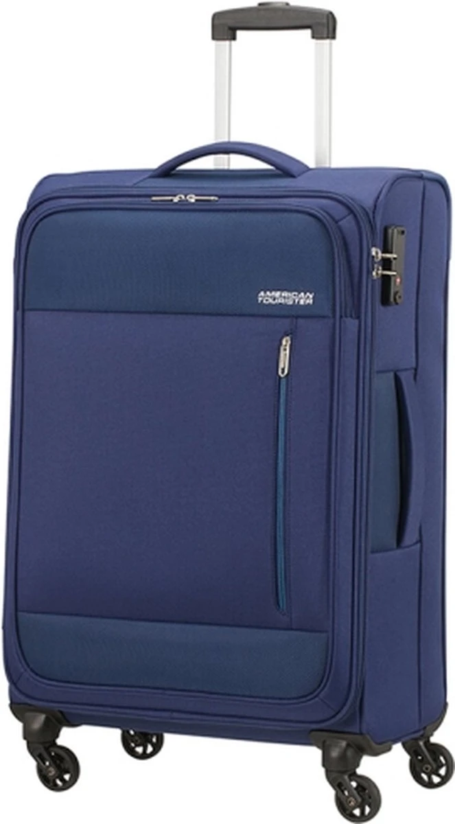 American Tourister Reiskoffer - Heat Wave Spinner 68/25 Tsa (Medium) Combat Navy 2 American Tourister Reiskoffer - Heat Wave Spinner 68/25 Tsa (Medium) Combat Navy - Afbeelding 2