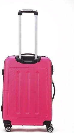 Decent Handbagage Koffer / Trolley / Reiskoffer - 50 Cm - 32 Liter - ABS - Neon-Fix - Roze -Bagage En Reistassen 664x1200 1