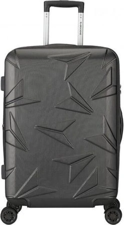 Decent Harde Koffer Q-LuxxHoogte > 67 Cm - Grijs