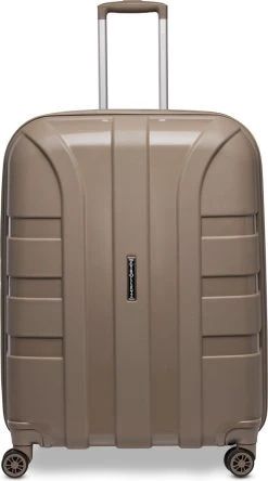 ©TROLLEYZ - Paris No.5 - Reiskoffer - 69cm Met TSA Slot - Dubbele Wielen - 360° Spinners - 100% Polypropyleen - Reiskoffer In Pearl Sand