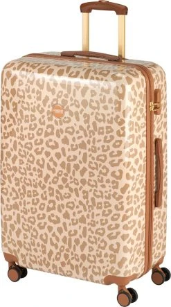 Princess Traveller Leopard - Reiskoffer - Crème/Taupe - L - 76cm -Bagage En Reistassen 669x1200 5