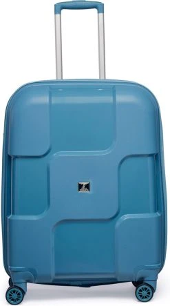 ©TROLLEYZ - Venice No.10 - Reiskoffer - 69cm Met TSA Slot - Dubbele Wielen - 360° Spinners - 100% Polypropyleen - Reiskoffer In Ice Blue