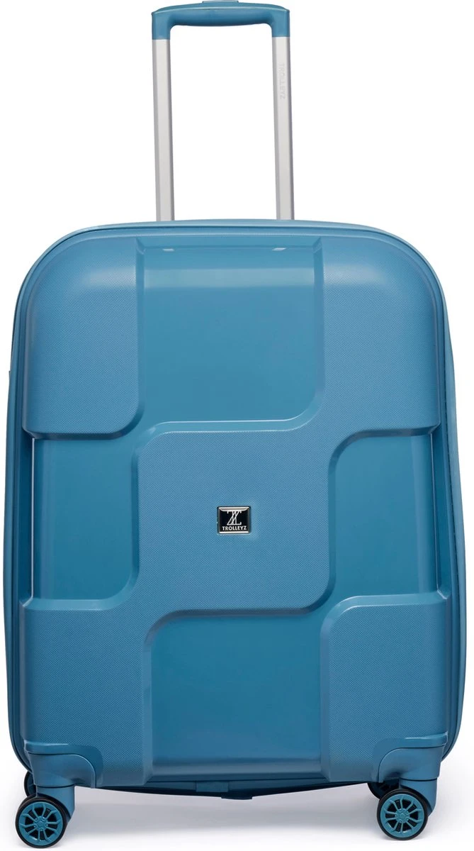 ©TROLLEYZ - Venice No.10 - Reiskoffer - 69cm Met TSA Slot - Dubbele Wielen - 360° Spinners - 100% Polypropyleen - Reiskoffer In Ice Blue 1 ©TROLLEYZ - Venice No.10 - Reiskoffer - 69cm Met TSA Slot - Dubbele Wielen - 360° Spinners - 100% Polypropyleen - Reiskoffer In Ice Blue