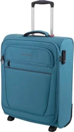 Travelite Cabin 2 Wheel Trolley Turquoise -Bagage En Reistassen 671x1200 4
