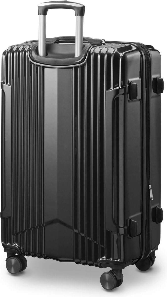 Tesla PC - Reiskoffer - 75 Cm - 4 Wielen - Zwart 2 Tesla PC - Reiskoffer - 75 Cm - 4 Wielen - Zwart - Afbeelding 2