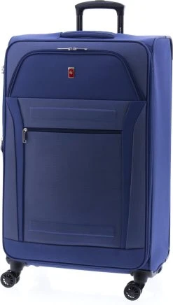 Gladiator Siroco L Grote Koffer 78 Cm - 115 Liter - Expandable - TSA Slot - Blauw