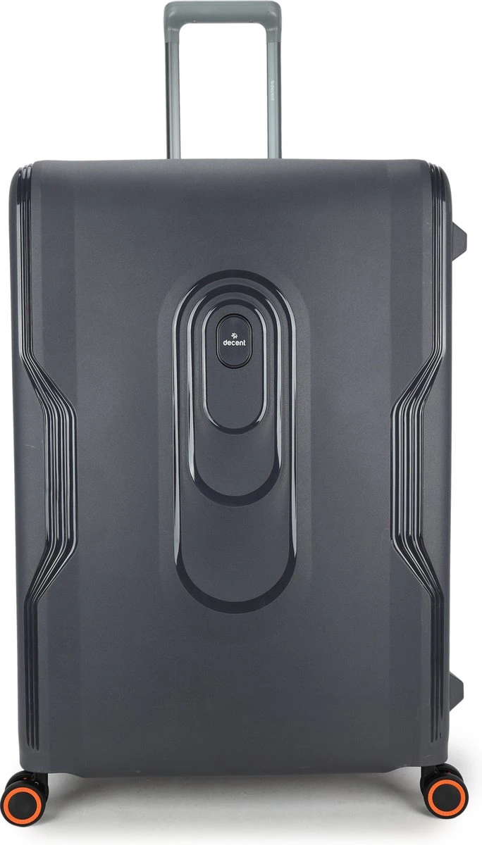 Decent Koffer / Trolley / Reiskoffer - 77 X 54.5 X 31.5 Cm - 116 Liter - Polypropyleen - Maat XL - On-Tour - Grijs