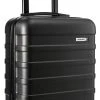 CabinMax Handbagage Koffer - Trolley 30L - Harde Reiskoffer - 45x36x20cm - Lichtgewicht - Groot Capaciteit - Zwart