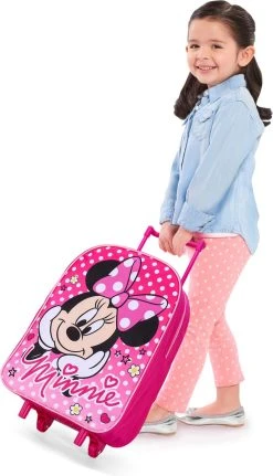 Disney MINNIE MOUSE Polka Dots Trolley Koffertje Vakantie Logeren Tripjes Roze -Bagage En Reistassen 687x1200 5
